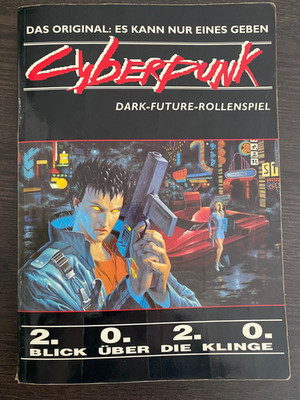 Cyberpunk - Dark-Future-Rollenspiel Buch 2.0.2.0. aus dem Jahr 1992