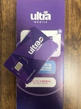 Ultra Mobile Prepaid $19 4GB 1-Month Plan with SIM Card 