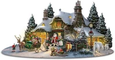 The Bradford Exchange Thomas Kinkade North Pole Village Sculpture with Lights