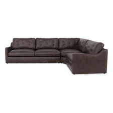 Moe's Home Collection Thurlow Modular Sectional Leather Brown