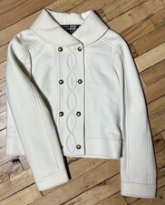 J Peterman Lambs Wełna-Kaszmir-Wełna Przycięta marynarka Damska