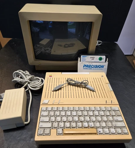 Vintage Apple IIc Computer A2S4100 w/ Monitor A2M6020 1980s Working /Tested