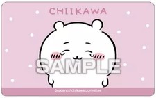 Chiikawa Deco Sticker with Gum Pink Background Reusable Matte Surface Ensky