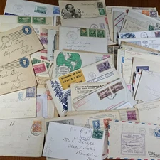 Lot Vintage late 1800's to early 1900's Stamps Covers First Day Issues