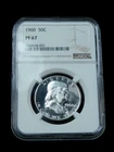 1960 50c Proof Franklin Silver Half Dollar - NGC PF67