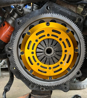 RACING TWIN DISC CLUTCH + FLYWHEEL FOR VW GOLF JETTA BEETLE 1.8L 1.8T 1.9L TDI