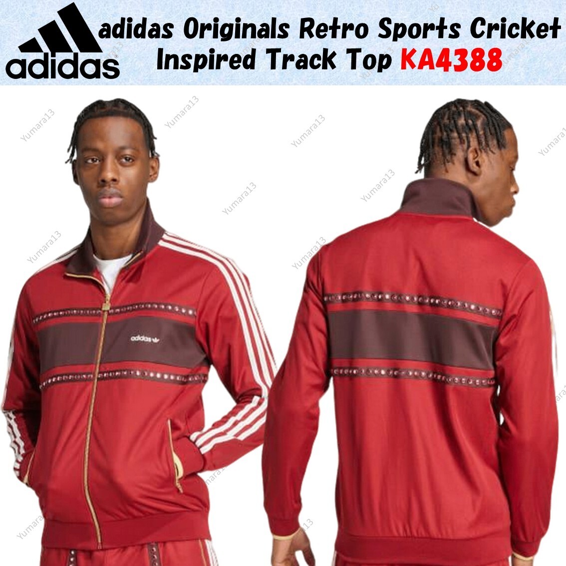 adidas Originals Retro Sports Cricket Inspired Track Top KA4388