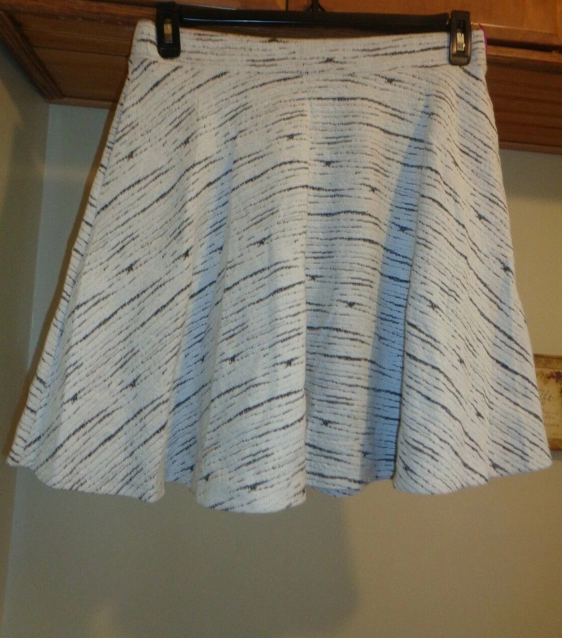 CATHERINE CATHERINE MALANDRINO WINTER WHITE "LINDA" SKIRT NWT $108 SZ M