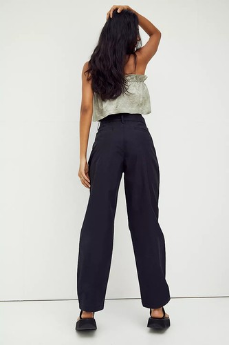 NWT LEVI'S Sz27x30 TAILOR HIGH LOOSE HI-RISE TAPERED PANTS CAVIAR - Picture 6 of 11