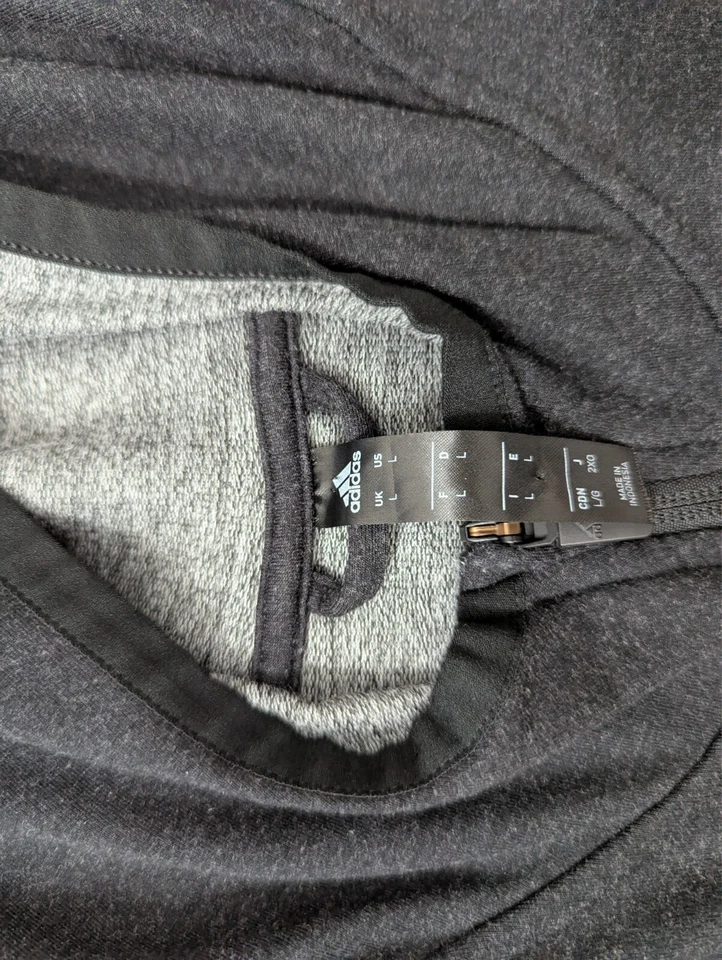 Sudadera con capucha de fútbol Texas A&M Aggies para hombre grande NCAA cremallera completa negra Adidas Foto 3 de 4