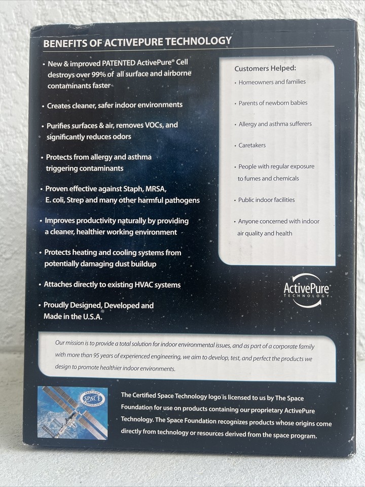 Aerus Air Scrubber Duct Mounted System OZONE FREE Air Purifier. eBay