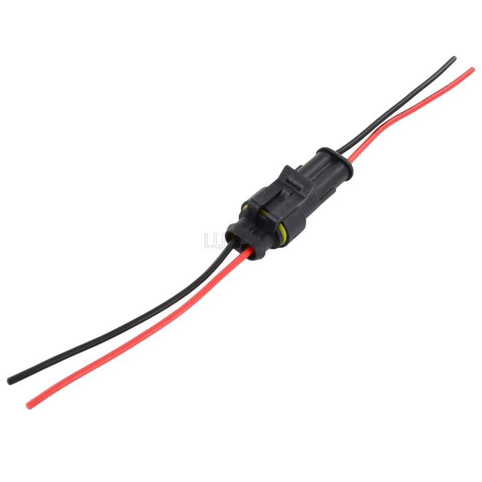Kit De 10 Connecteurs électriques étanches 2 Broches - Mâle/femelle - Neuf Avec Garantie