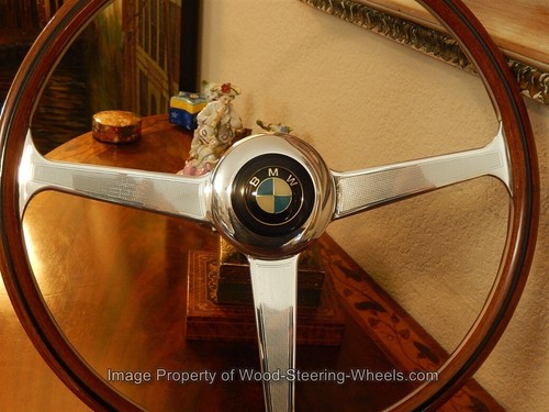 BMW E9 3.0 CSI - 3.0 CSL 2800 CS Wood Steering Wheel NARDI 41 cm BMW Horn Button - Picture 6 of 16