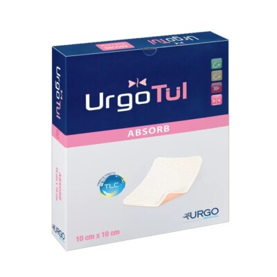 Urgotul Absorb Anti Adhesive Technology Lipido Colloid Verbände 10 cm x 10 cm