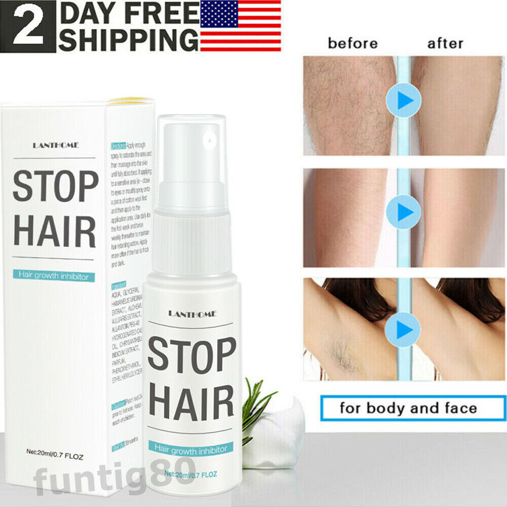 Hair Removal Spray Painless Permanent Depilatory Face Body Hair Growth  Inhibitor | eBay