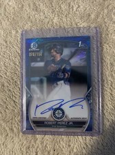 2023 Bowman Baseball - Robert Perez Jr. 1st Auto Blue 76/150 Mariners