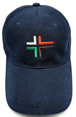 BAEKGAARD hat canvas blue adjustable cap