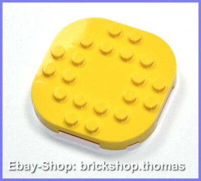 Lego Plattform Super Mario gelb - 66789 - 6x6x2/3 Plate Round Yellow - NEU / NEW