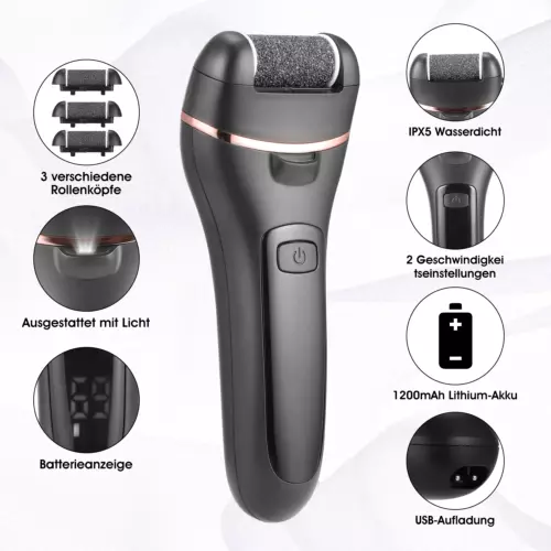 Set pedicure pedicure pedicure elettrico professionale dispositivo pedicure USB - Foto 7 di 14