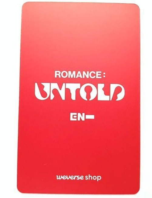 ENHYPEN JAKE ROMANCE : UNTOLD 2nd YOUTUBE GIFT Official Photocard