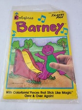 1993 Barney the Purple Dinosaur Baby Bop Travel Pak Colorforms 3 Sealed NOS USA