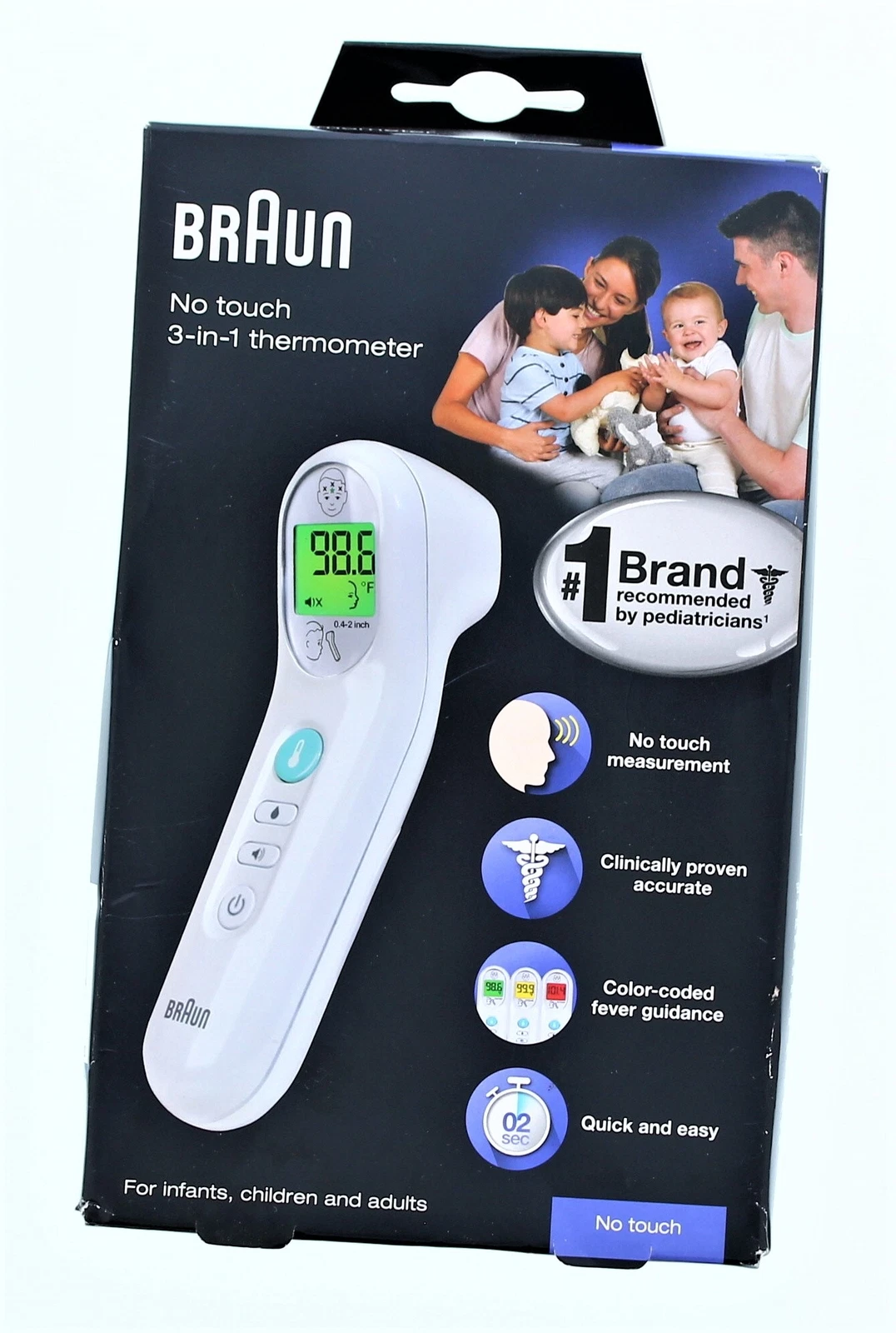 Bruan No Touch 3-In-1 Thermometer
Opens in a new window or tab