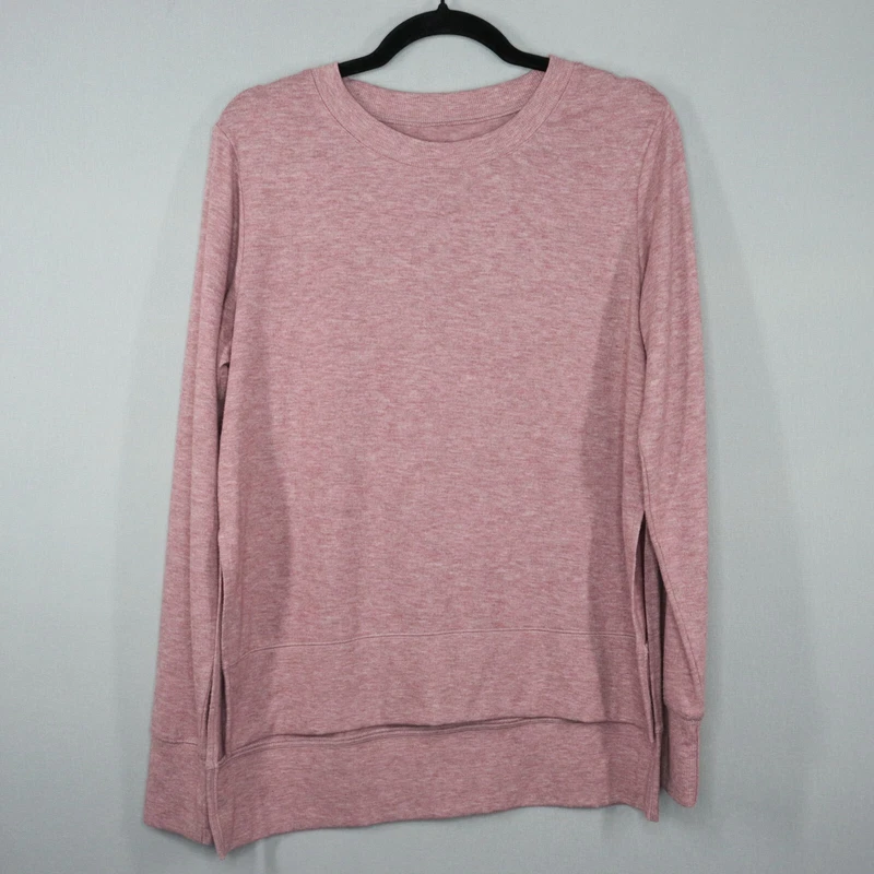 alo-yoga glimpse long sleeve athleisure heathered shirt