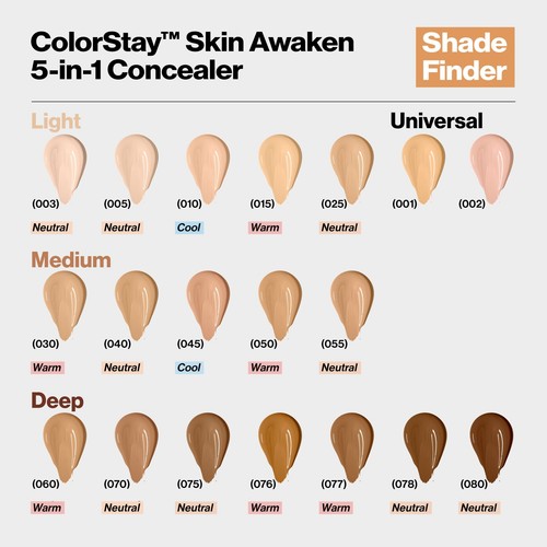 Corrector 5 en 1 Revlon ColorStay Skin Awaken 076 caramelo 0,27 fl oz - Imagen 4 de 7
