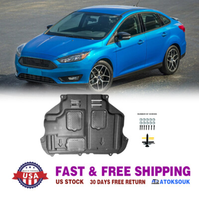 Thick Engine Splash Shield For Ford Focus 2012-2018 Front Engine Guard Hard