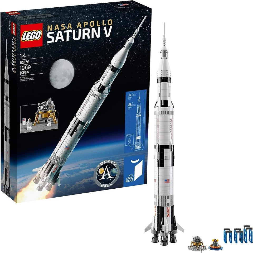 LEGO Ideas 92176 NASA Apollo Saturn V NEW Sealed RETIRED Original Packing - Image 3 of 3