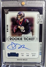 🔥2021 Panini Contenders Davis Mills Rookie Ticket Auto #123 Variation🔥