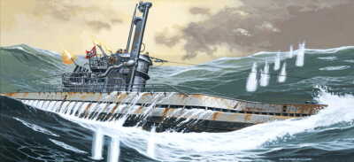 MIRAGE 40044 1:400 U-803 German Submarine - type U-IX A Turm I 