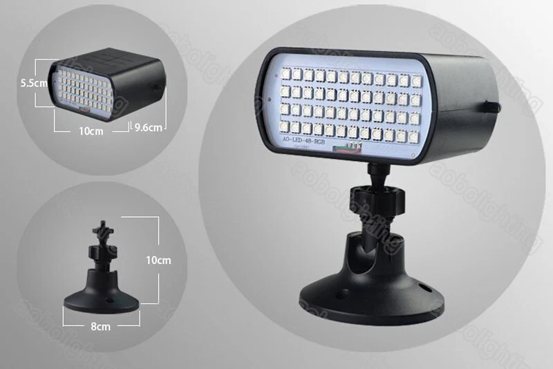 Mini RGB Party LED strobe Lamp home bar ktv DJ strobe lights Mini stage lighting - Image 4 of 4