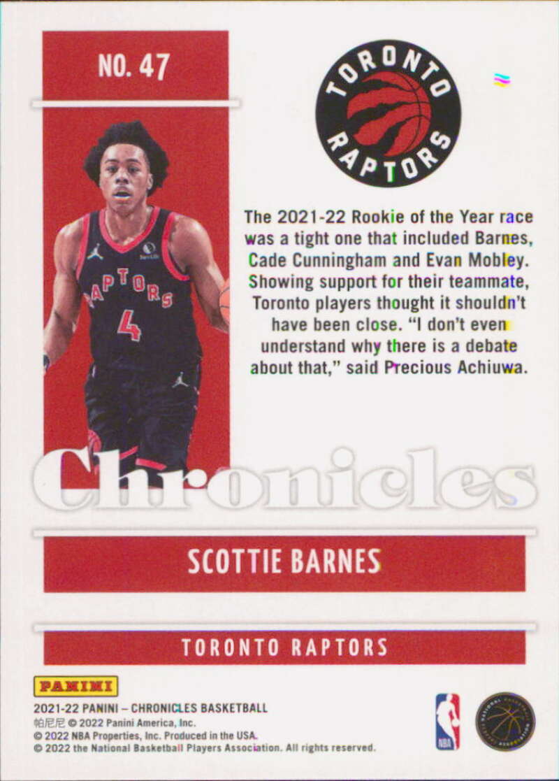 Scottie Barnes RC auto /50シリ Scottie Barnes RC auto /50シリ Scottie Barnes RC auto /50シリ