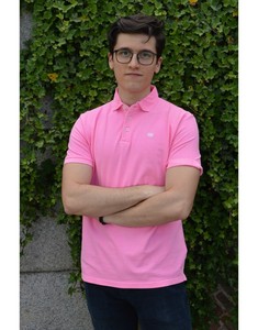 polo rosa hombre
