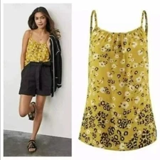 CABI Couple Cami Floral Golden Yellow #5735 Sz M NWOT