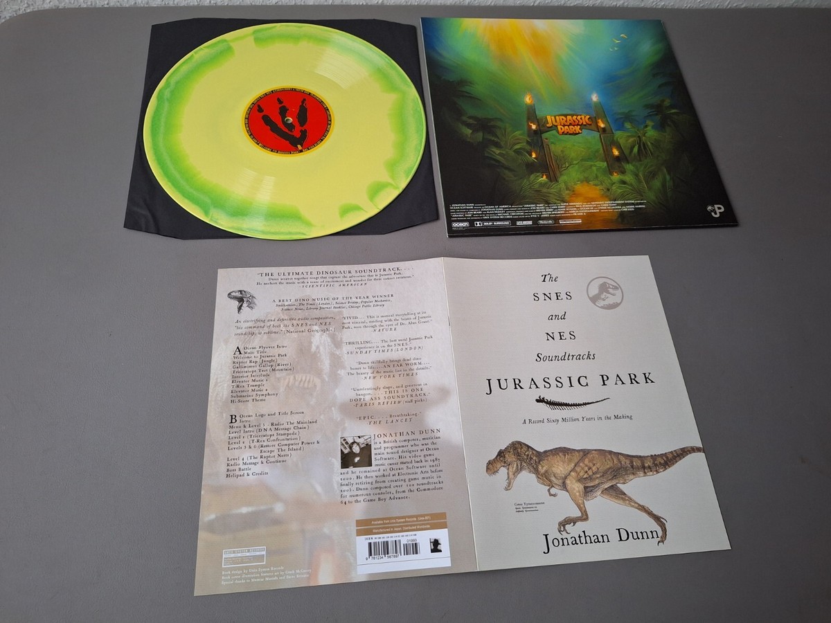 J. DUNN lim explorer Vinyl LP Jurassic Park The Original SNES NES