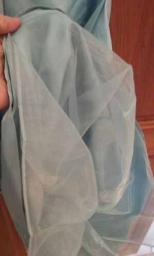 NWT $188 Ann Taylor 6 Sky Blue Dupioni Silk A-Line Sleeveless Tie Waist Dress - Picture 4 of 12