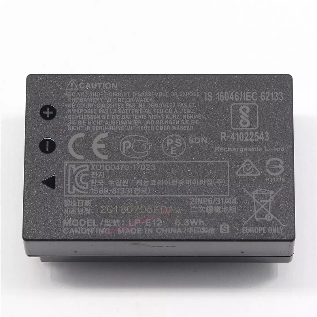 Genuine Original Canon LP-E12 Battery For LC-E12 EOS M M2 M10 M50 M100 100D  M200