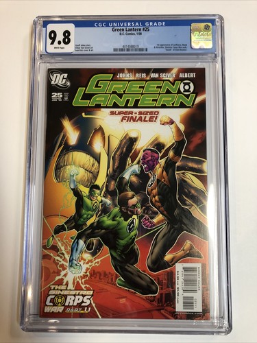 Green Lantern (2008) # 25 (CGC 9.8 WP) 1st App Larfleezel
