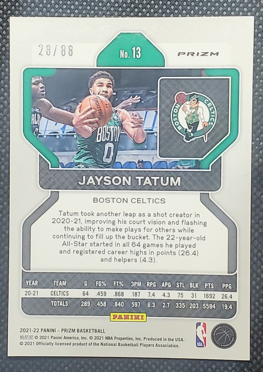NBAカード Jayson Tatum SSP Gold Scope Prizm 2023-24 Panini