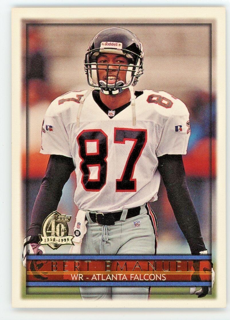 1996 Topps Bert Emanuel Card #394 Football