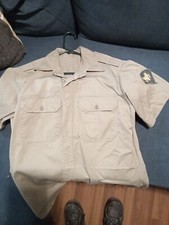 US MILITARY  KHAKI MAN'S S/S SHIRT 15 1/2 32