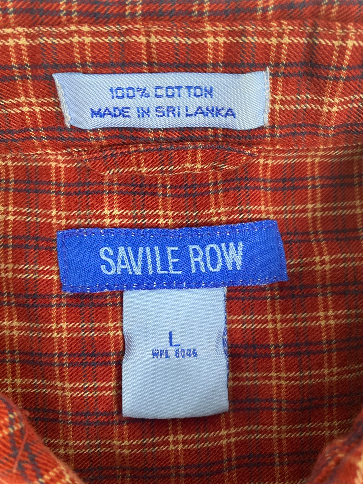 FILA Camicia uomo Savile Row abbottonata L rosso giallo blu a quadri 100% cotone