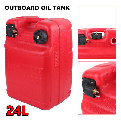 Portable Boat Fuel Tank 24L Yamaha Marine Outboard Fuel Tank W/ Connector