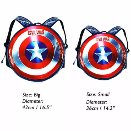 Sale Avengers Captain America Civil War Shield Backpack Bag Shoulder Bag Cosplay - Picture 3 of 7