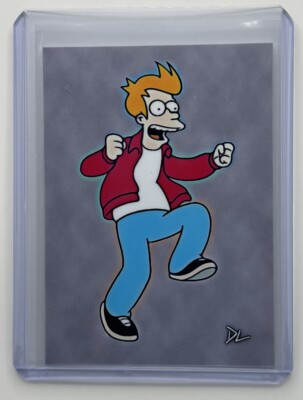 Philip J. Fry Limited Edition Artist Signed  Futurama  Trading Card 9/10