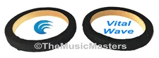 2X Black Carpeted 6" inch Car Speaker SPACER RINGS Woofer Mounting Ring VWLTW