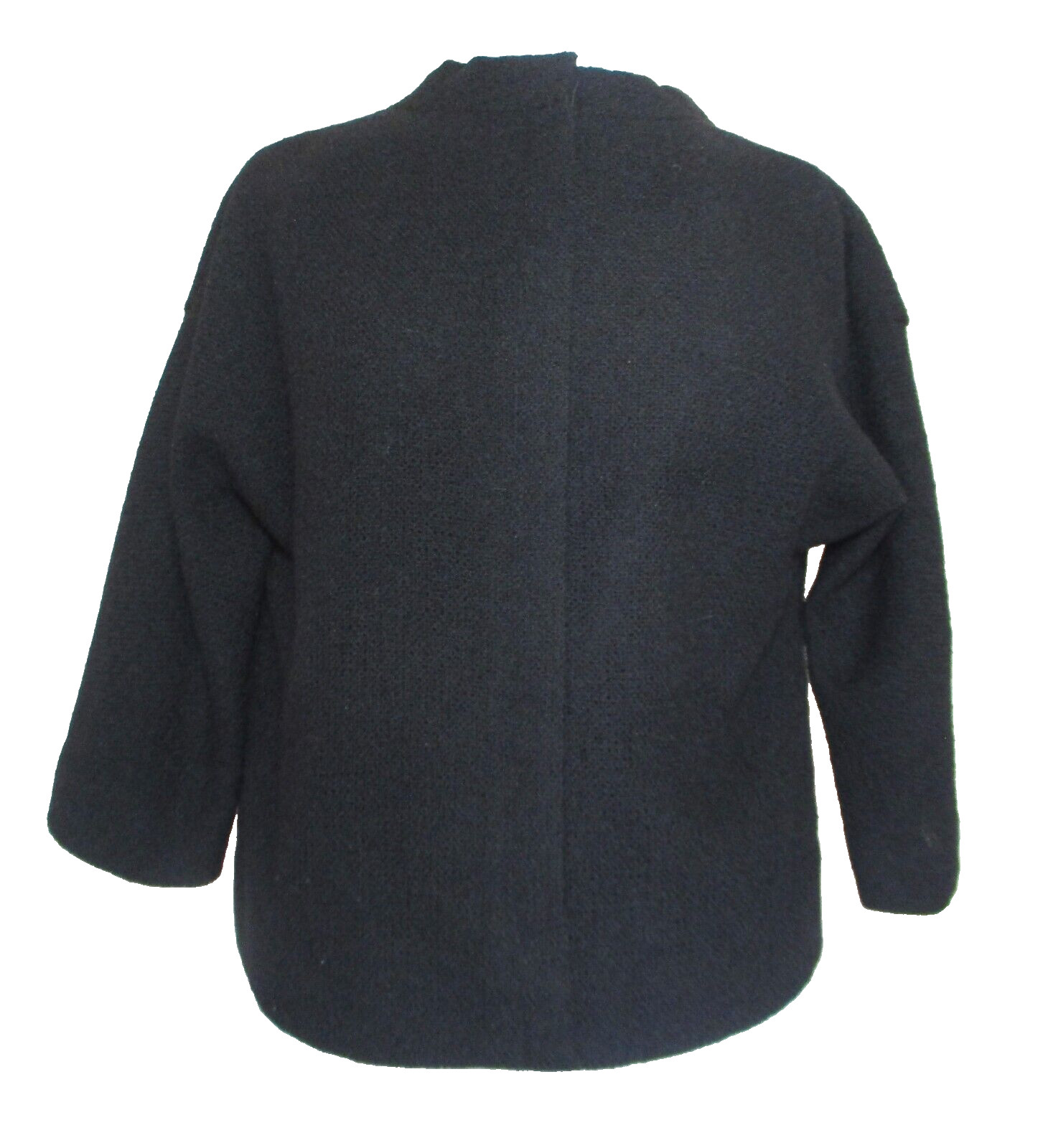 Vintage 1950s BH Wragge Jacket Top Black Wool Zip… - image 1