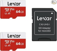Lexar 128gb SD Card, Open Box Up To 100 Mb/s